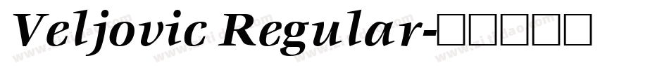 Veljovic Regular字体转换